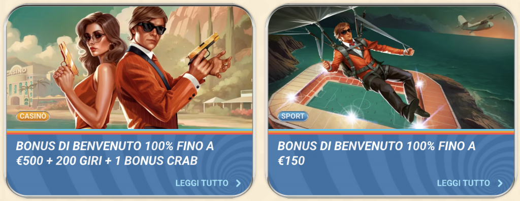 Bonus del casinò Vegasino