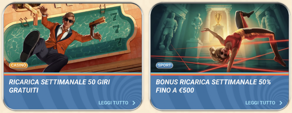 Bonus di benvenuto per gli sport Vegasino